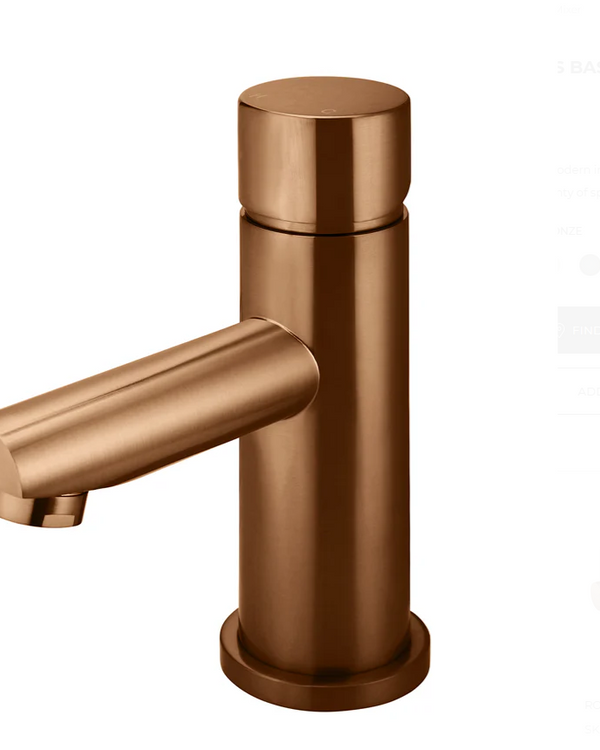 Round Basin Mixer - Pinless Handle