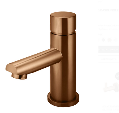 Round Basin Mixer - Pinless Handle