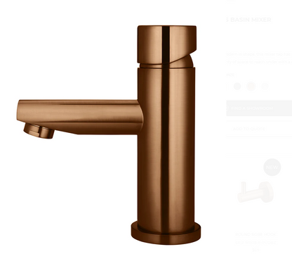 Round Basin Mixer - Pinless Handle