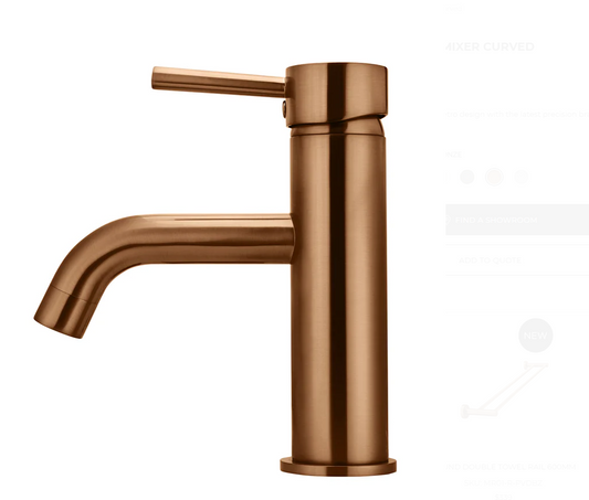 Round Basin Mixer Curved