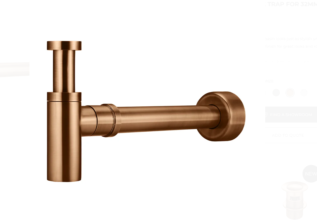 Round Bottle Trap for 32mm basin waste and 40mm outlet