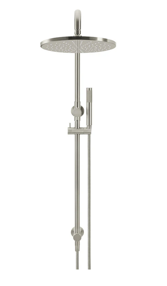 Round Combination Shower Rail 300mm Rose, Single Function Hand Shower