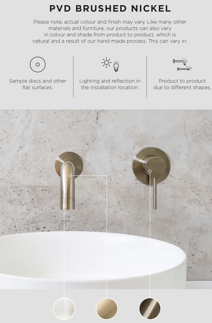 Round Combination Shower Rail 300mm Rose, Single Function Hand Shower