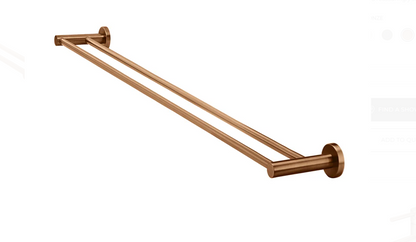 Round Double Towel Rail 900mm