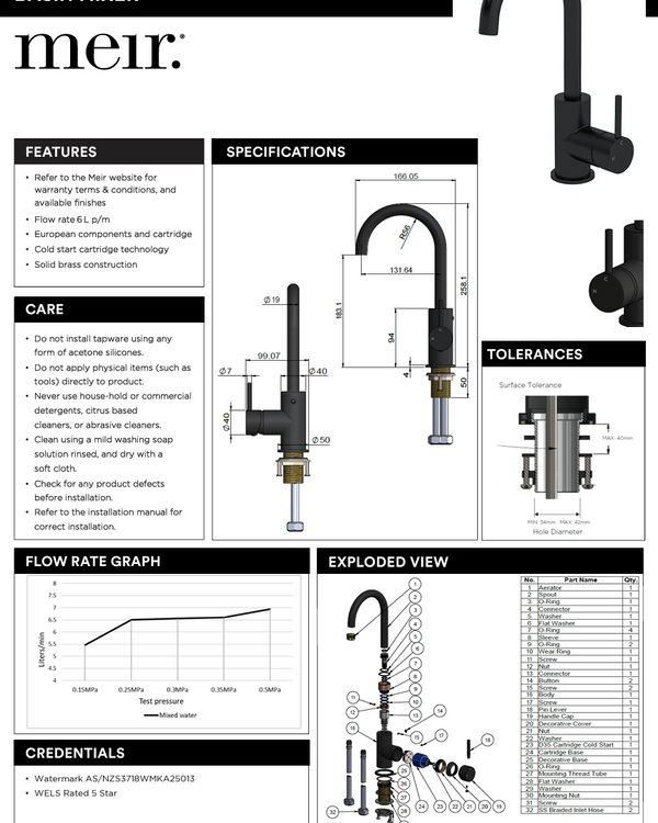Round Gooseneck Basin Mixer