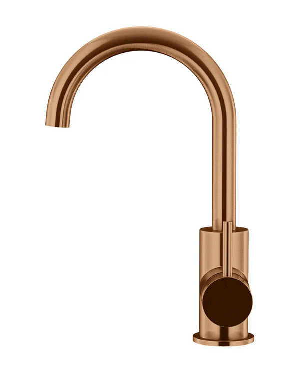 Round Gooseneck Basin Mixer