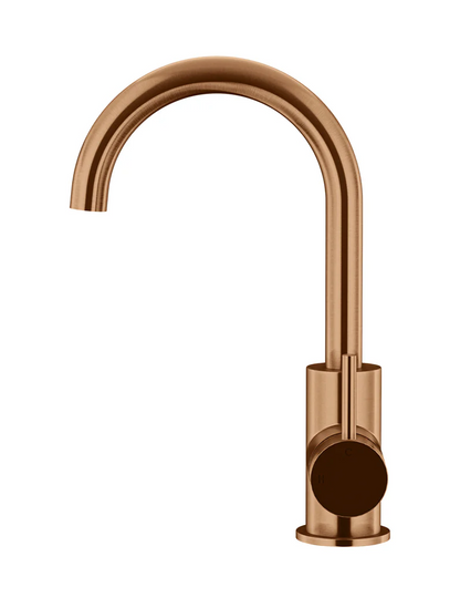 Round Gooseneck Basin Mixer