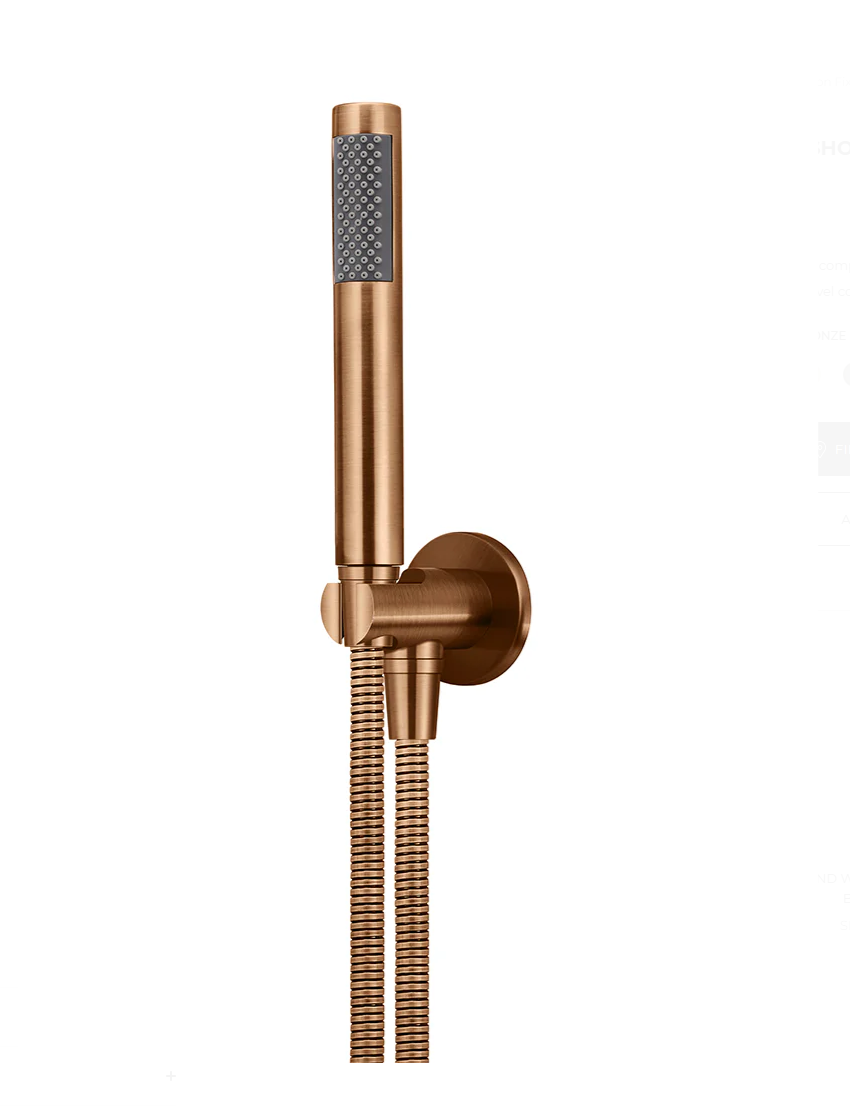 Round Hand Shower on Fixed Bracket, Single Function Hand Shower