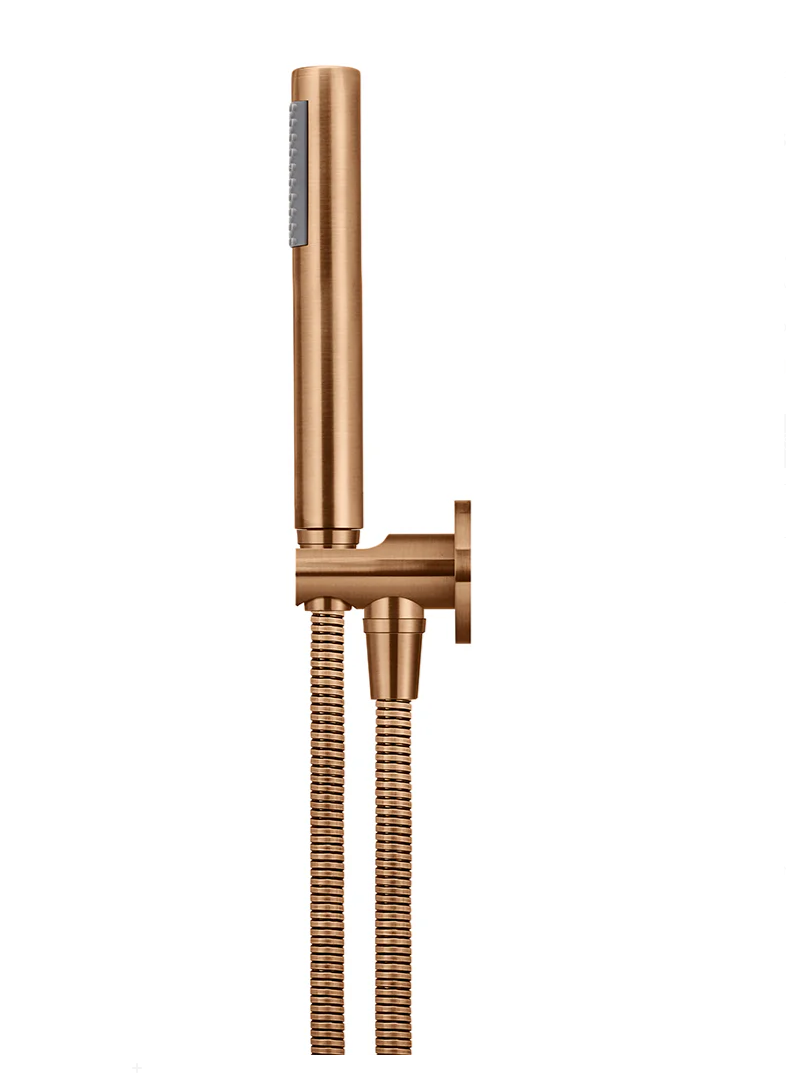 Round Hand Shower on Fixed Bracket, Single Function Hand Shower