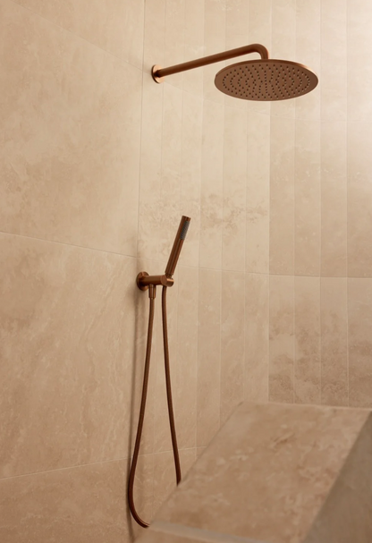 Round Hand Shower on Swivel Bracket, Single Function Hand Shower