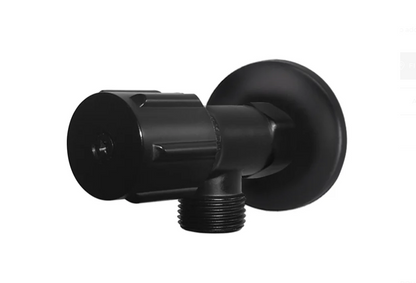 Round Mini Stop Cistern Tap with backplate