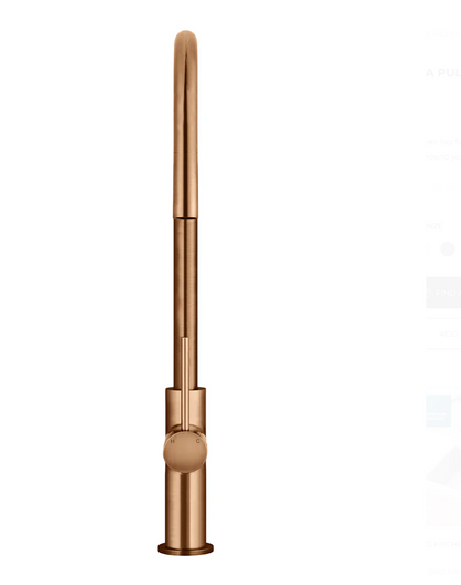 Round Piccola Pull Out Kitchen Mixer Tap