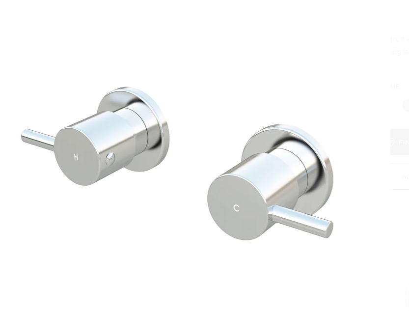 Round Quarter Turn Wall Top Assemblies