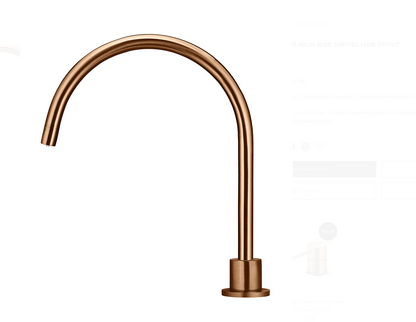 Round High-Rise Swivel Hob Spout