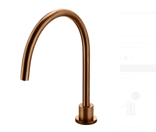 Round High-Rise Swivel Hob Spout