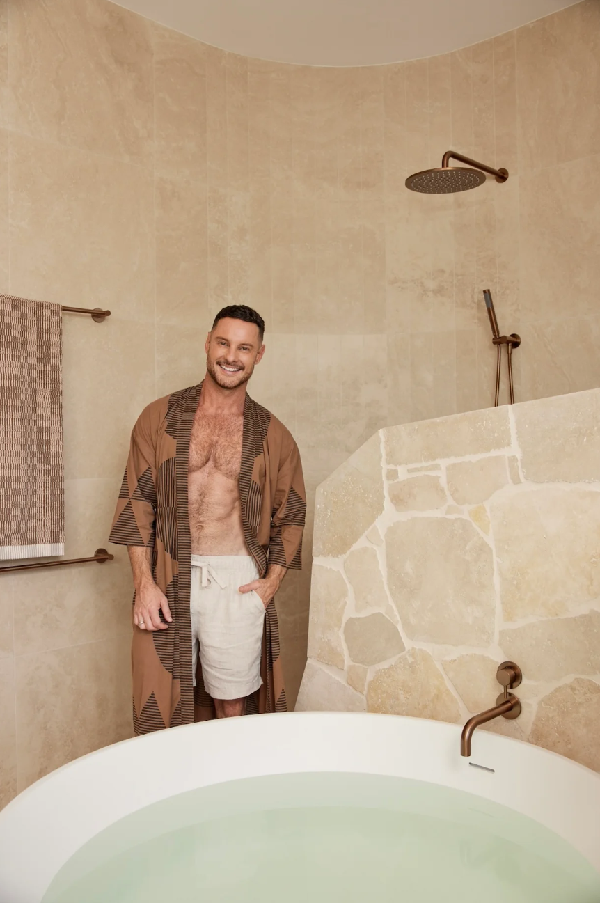 Round Single Towel Rail 600mm