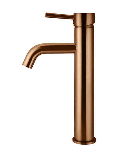 Round Tall Curved Basin Mixer