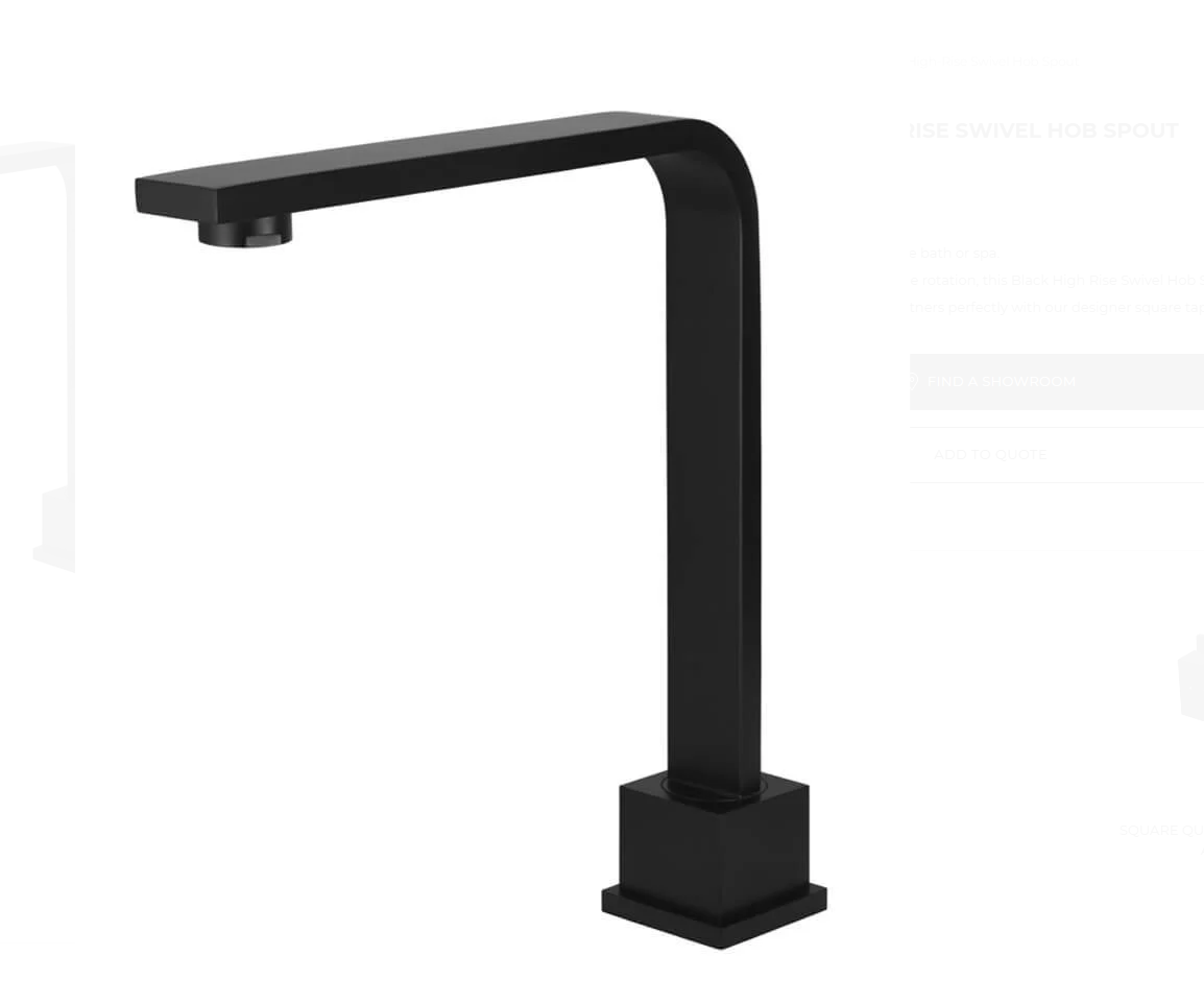 Square High-Rise Swivel Hob Spout