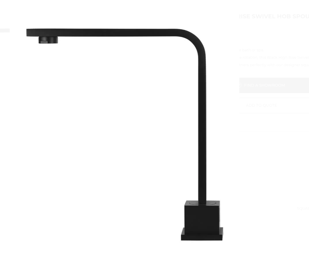 Square High-Rise Swivel Hob Spout