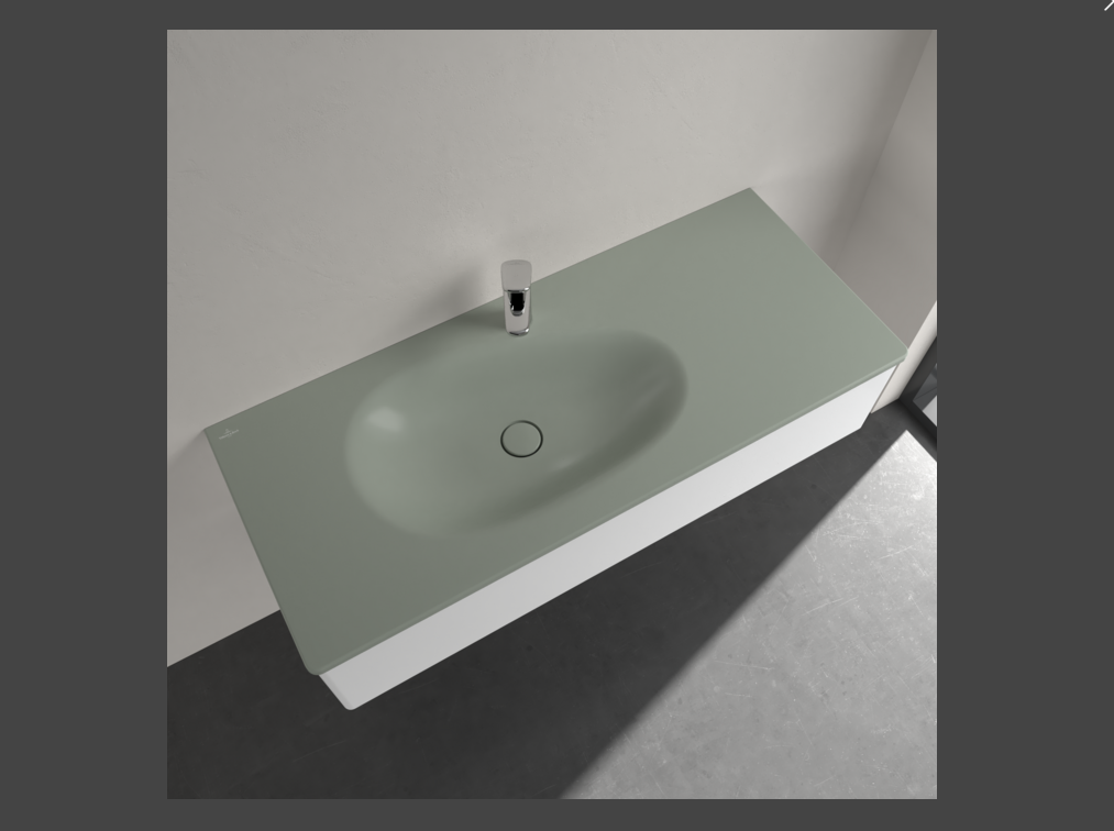 Antao 1200 Vanity Basin 1TH C+ Morning Green NO OF