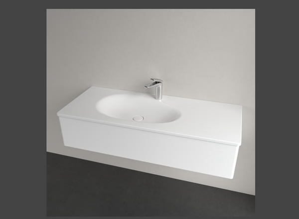 Antao 1200 Vanity Basin 1TH C+ Stone White NO OF