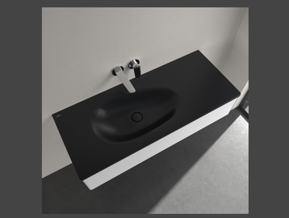 Antao 1200 Vanity Basin NO TH C+ Pure Black NO OF