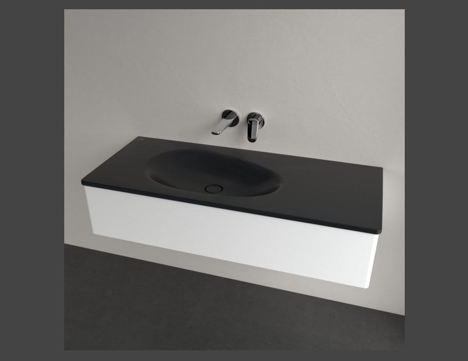 Antao 1200 Vanity Basin NO TH C+ Pure Black NO OF