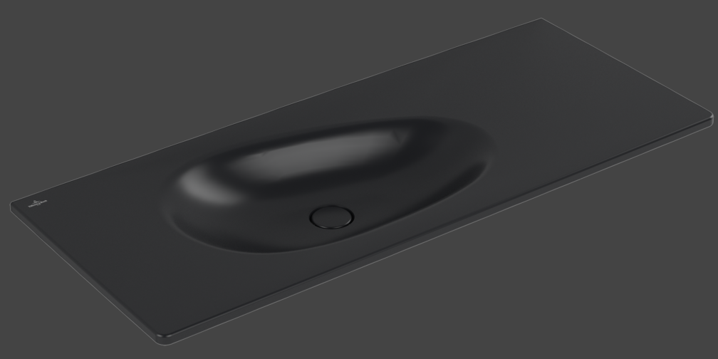 Antao 1200 Vanity Basin NO TH C+ Pure Black NO OF