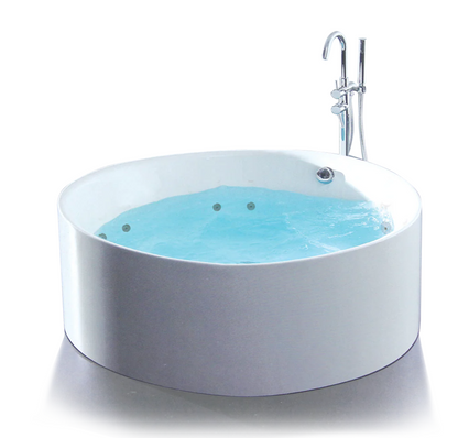 Broadway Round FS19 Freestanding Bath Gloss White 1400mm