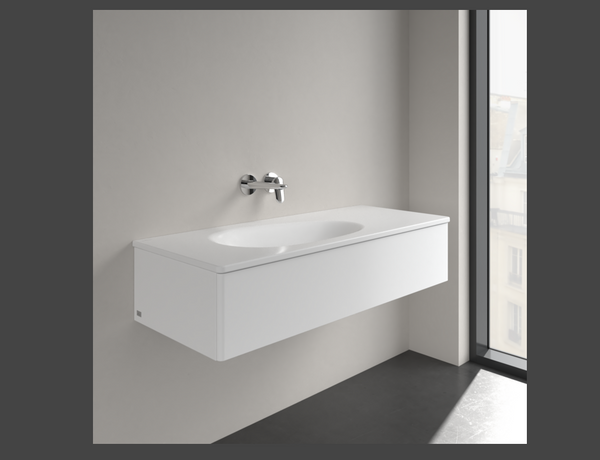 Antao 1200 Vanity Basin NO TH C+ Stone White NO OF