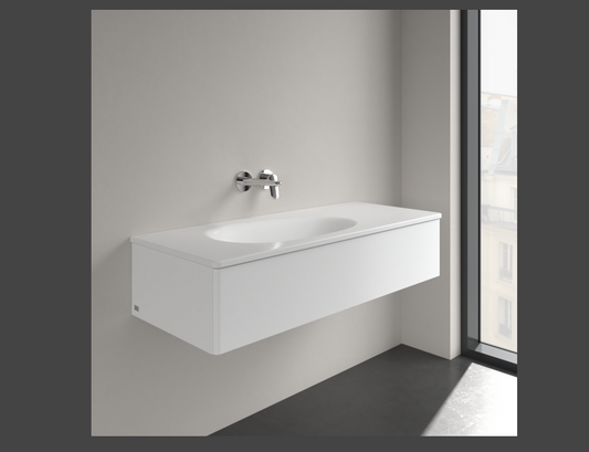 Antao 1200 Vanity Basin NO TH C+ Stone White NO OF