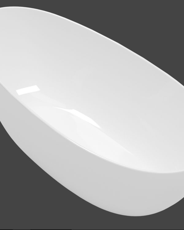 Antao 1700x750 Alpine White Free-standing Bath