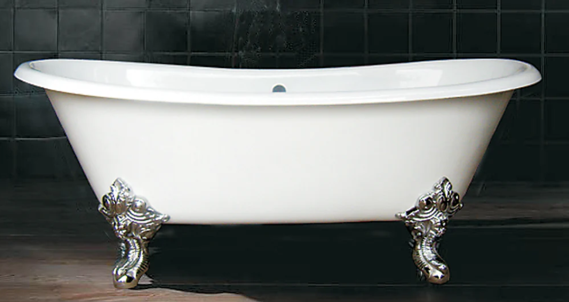 Heritage Slipper Double 1800mm Cast Iron 'Bigfoot' Clawfoot Baths