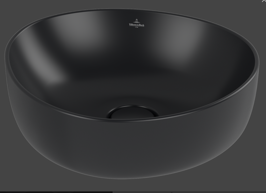 Antao 400 Vessel Basin C+ Pure Black NO OF