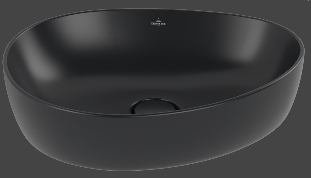 Antao 510 Vessel Basin C+ Pure Black NO OF