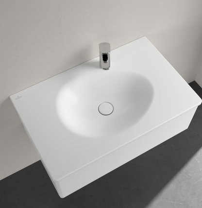 Antao 800 Vanity Basin 1 TH C+ Stone White NO OF