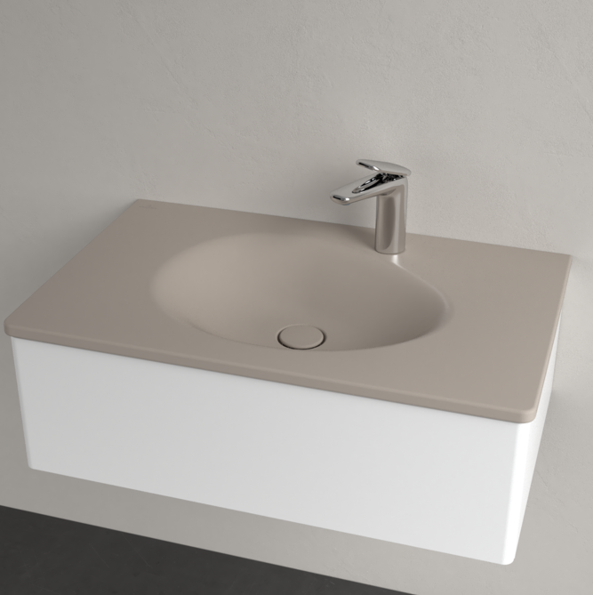 Antao 800 Vanity Basin 1TH C+ Almond NO OF