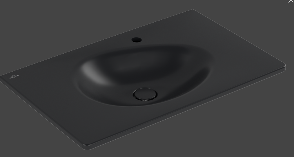 Antao 800 Vanity Basin 1TH C+ Pure Black NO OF