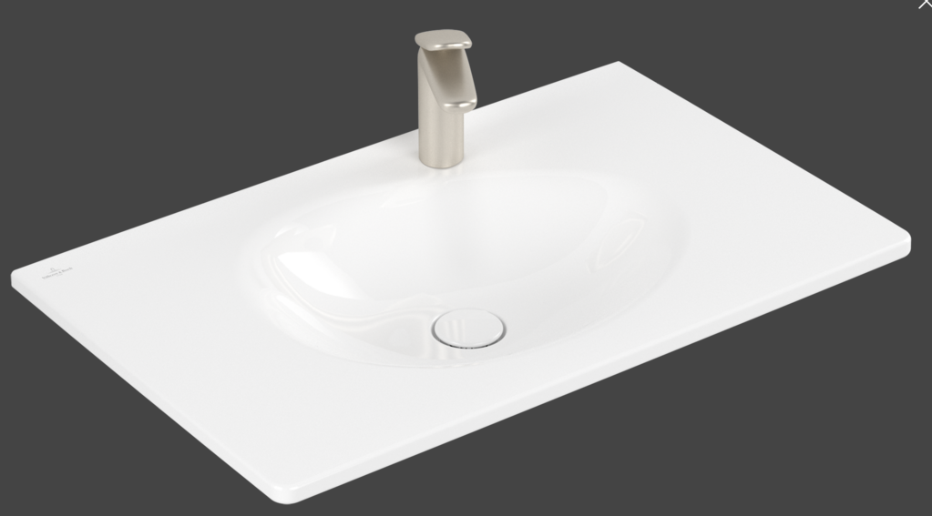 Antao 800 Vanity Basin 1TH C+ White NO OF