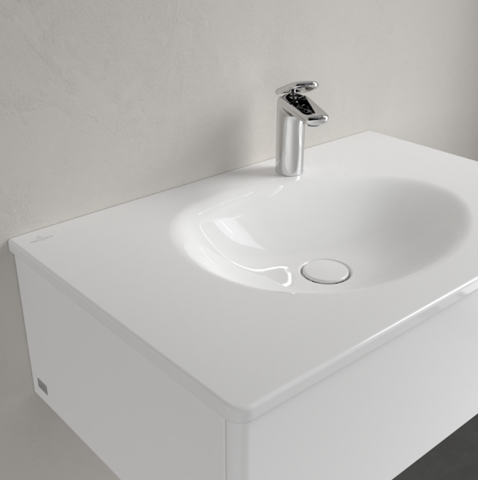 Antao 800 Vanity Basin 1TH C+ White NO OF