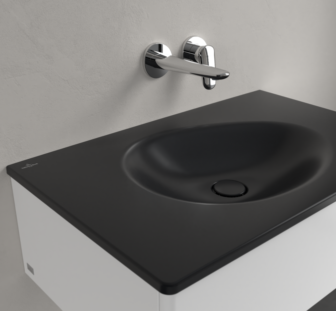 Antao 800 Vanity Basin NO TH C+ Pure Black NO OF