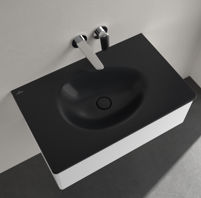Antao 800 Vanity Basin NO TH C+ Pure Black NO OF