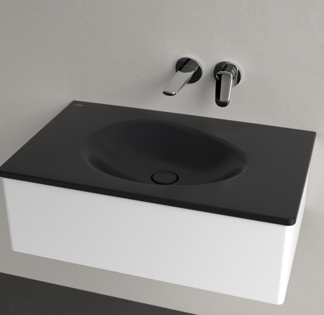 Antao 800 Vanity Basin NO TH C+ Pure Black NO OF