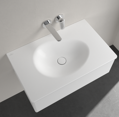 Antao 800 Vanity Basin NO TH C+ Stone White NO OF