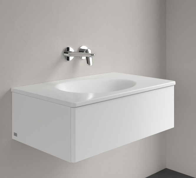 Antao 800 Vanity Basin NO TH C+ Stone White NO OF