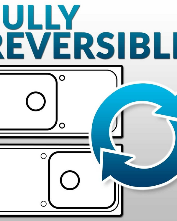 Architectura 80 1160 1 & 3/4 Drainer No Tap Hole Ceramic Plus