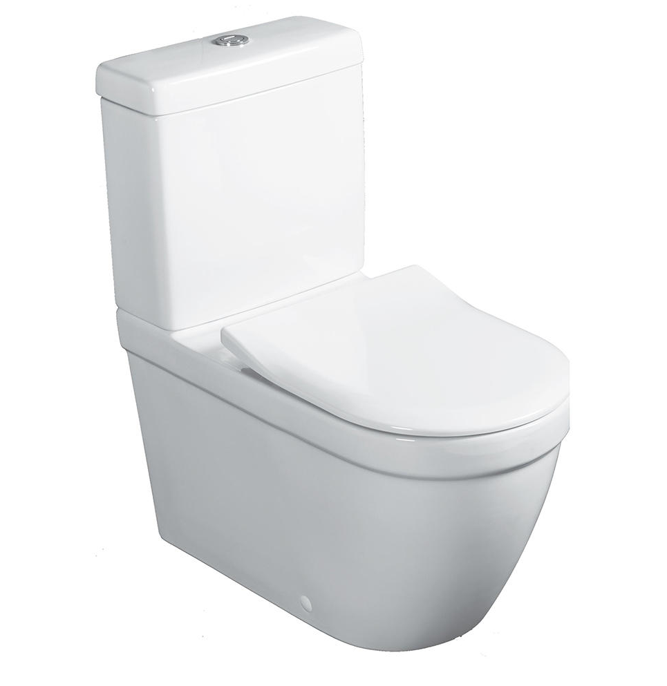 Architectura 2.0 DirectFlush BTW Toilet S Trap | Slim Seat | CeramicPlus