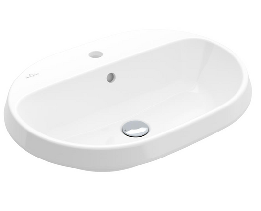 Architectura 2.0 600 Oval Drop In Basin | One Tap Hole with Overflow