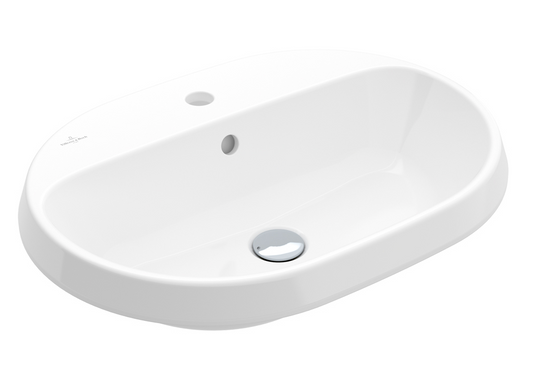 Architectura 2.0 600 Oval Drop In Basin | Three Tap Hole with Overflow