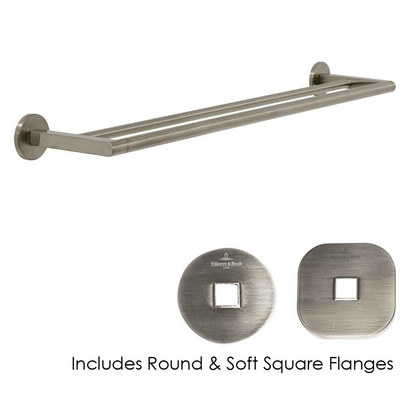 Architectura 600mm Double Towel Rail Brushed Nickel